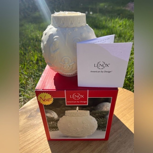 Lenox Nativity Ornamental Glow 4" Votive Candle Holder Christmas - Picture 9 of 9